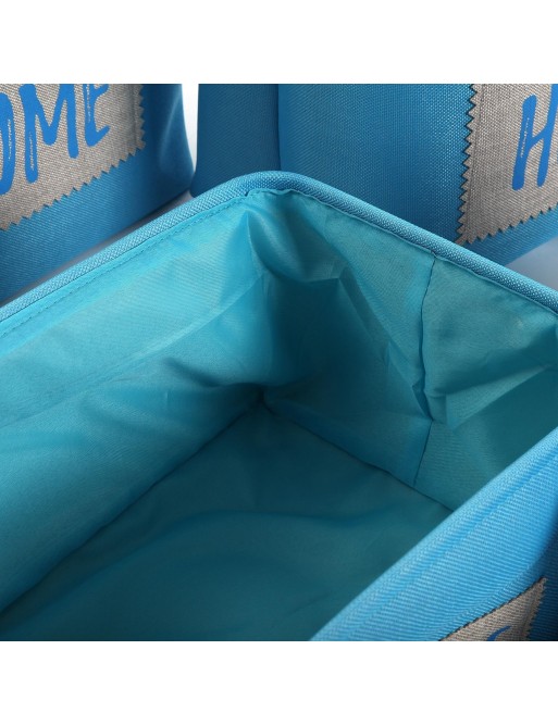 SET OF 6 BLUE BASKETS MODEL HOME