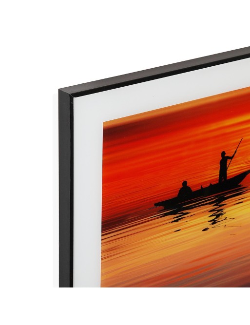 FISHERMAN'S MODEL PAINTING WITH GLASS