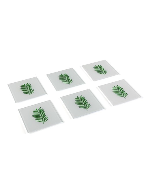SET 6 GLASS COASTERS 11x11 cm SET 6 GLASS COASTERS 11x11 cm