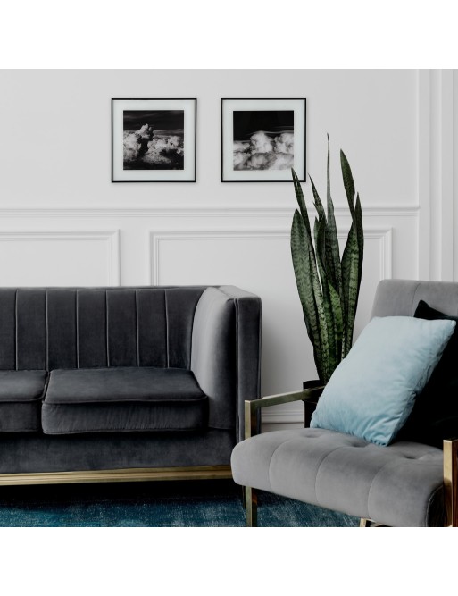 CUADRO CON CRISTAL 30x30CM MODELO NUBES SERIE DOS CUADRO CON CRISTAL 30x30CM MODELO NUBES SERIE DOS