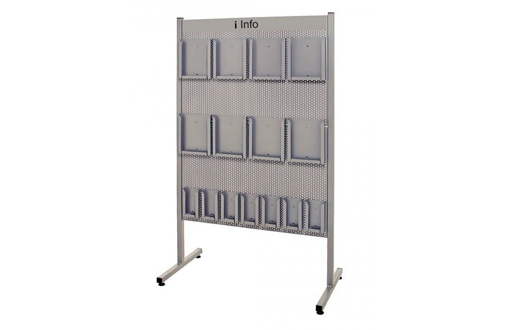 FREE-STANDING METAL LEAFLET DISPLAY STAND size “XL”
