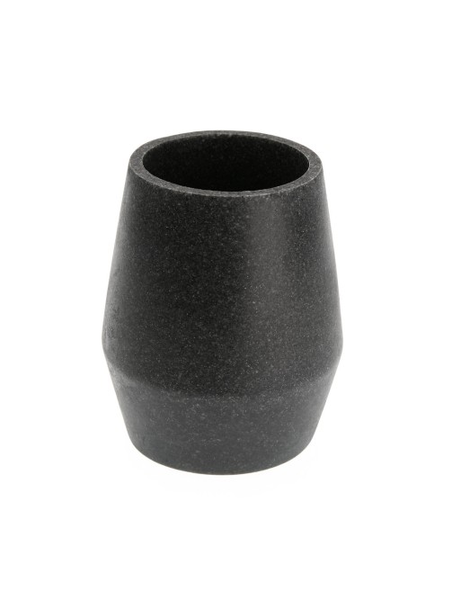 GRAUER POLYRESIN-BECHER 10x8,5 CM