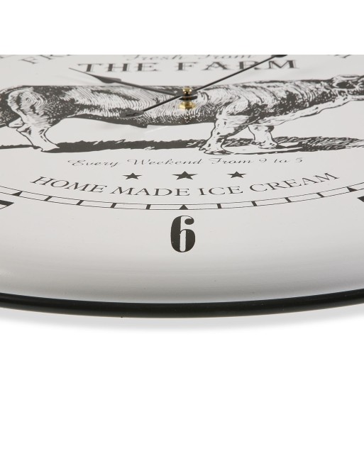 METAL WALL CLOCK 61,5CM. MODEL THE FARM