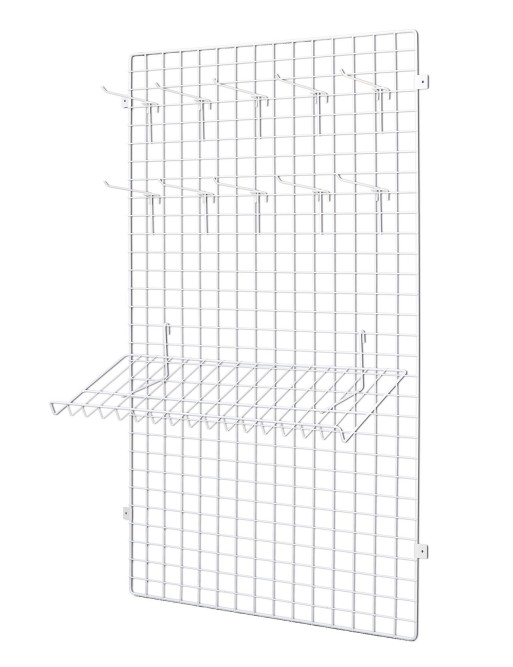 Panel made of wire net 90x60x1 + Plate to attach to a wall