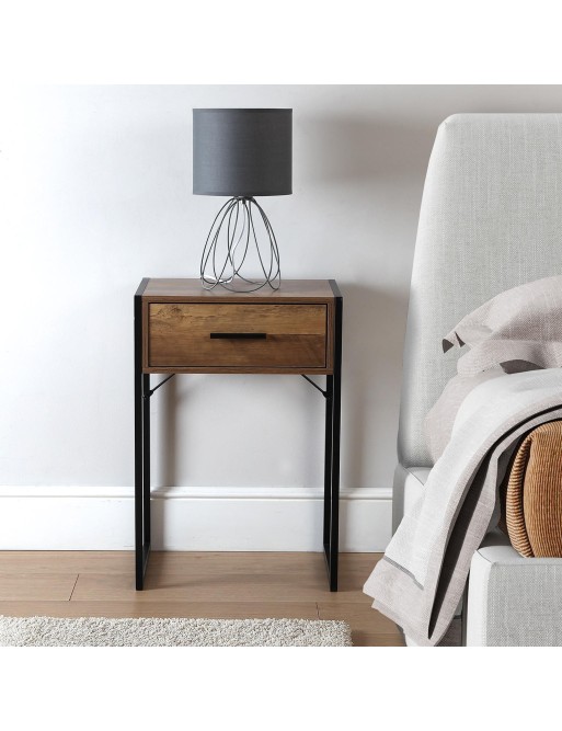 LAMPARA DE MESA MILA GRIS