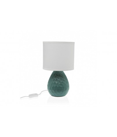 GREEN/WHITE TABLE LAMP...