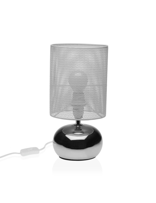 SILVER PORCELAIN TABLE LAMP RHINO MODEL