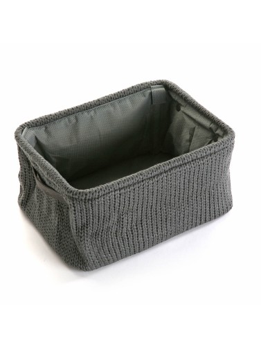 BLACK WOVEN BASKET