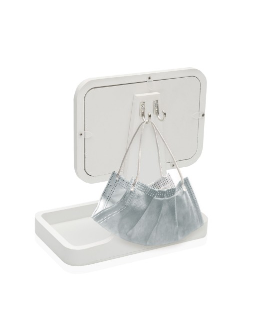 POCKET EMPTYER TRAY WITH PHOTO HOLDER IN WHITE