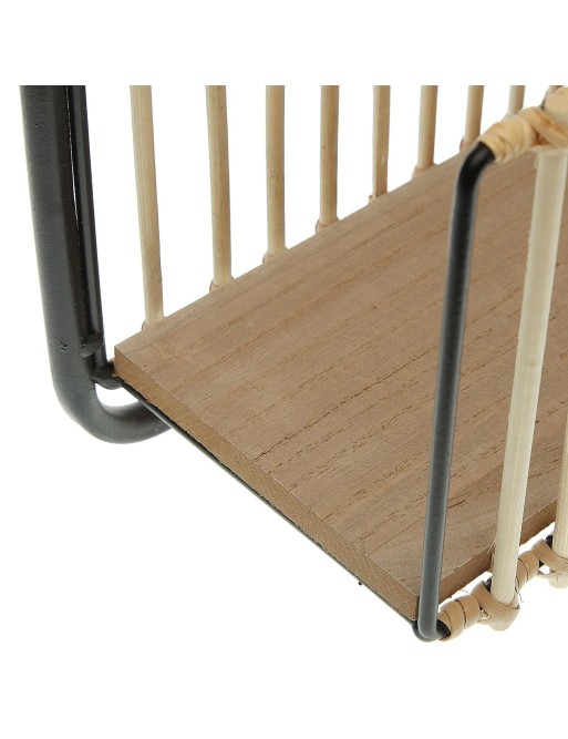 ZEITSCHRIFTENHALTER AUS METALL UND RATTAN. MODELL 55