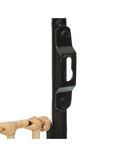 METAL AND RATTAN MAGAZINE RACK. MODEL 55