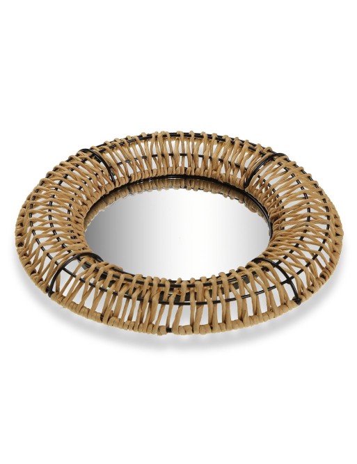 MIROIR ROND MEGARA 30CM. MODÈLE BAMBÚ MIROIR ROND MEGARA 30CM. MODÈLE BAMBÚ