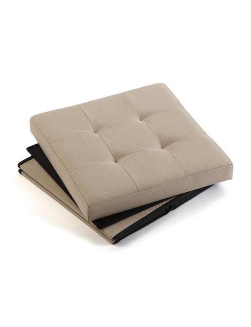 COFFRE/POUF PIABLE BEIGE MODÈLE 8