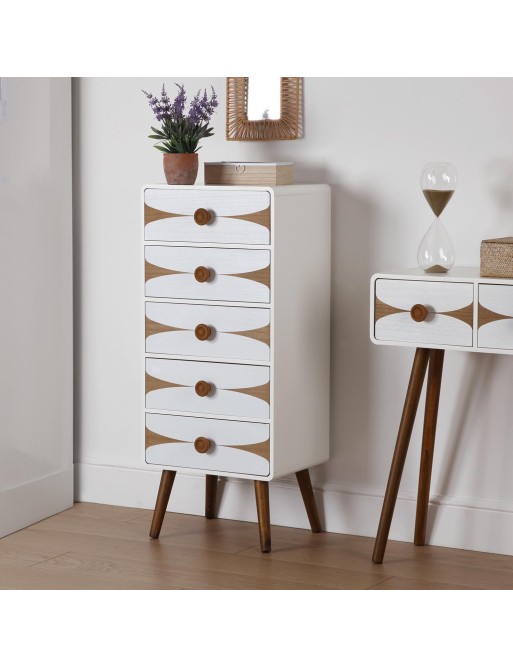 COMMODE WITH 5 DRAWERS. MODEL DIPA