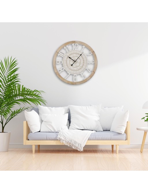 WOOD WALL CLOCK 55CM. MODEL DALY