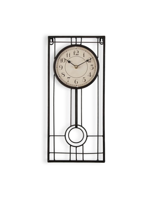 RECTANGULAR WALL CLOCK 20x4.5 CM
