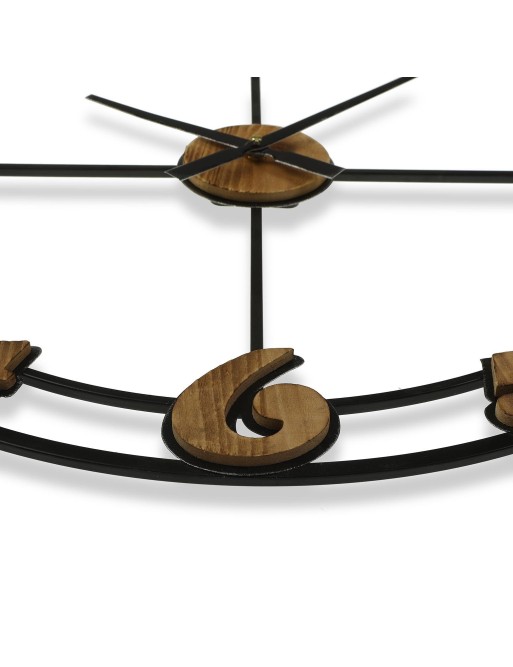 WOOD AND IRON WALL CLOCK 60CM. MODEL GABRIEL