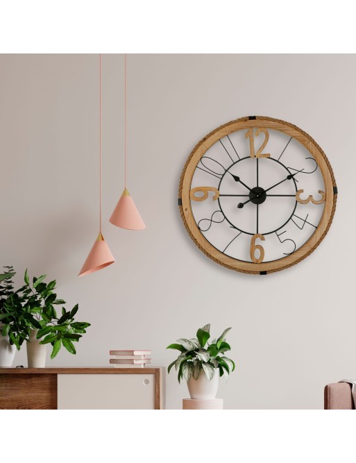 HORLOGE MURALE ET REMONTAGE EN BOIS 70CM MODÈLE ENZO HORLOGE MURALE ET REMONTAGE EN BOIS 70CM MODÈLE ENZO