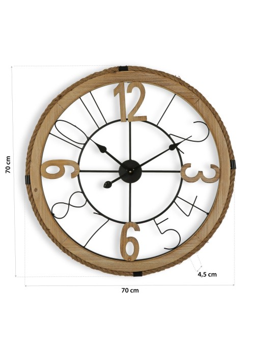 WANDUHR AUS HOLZ UND AUFZUG 70CM MODELL ENZO WANDUHR AUS HOLZ UND AUFZUG 70CM MODELL ENZO