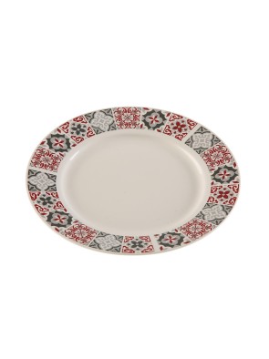 PLATO PARA EL POSTRE MODELO MOSAICO GRANATE