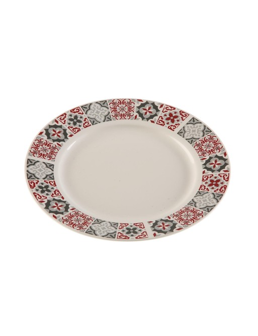 PLATO PARA EL POSTRE MODELO MOSAICO GRANATE