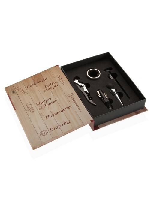 BOOK WITH 5 WINE ACCESSORIES 22x4x16.5 CM BOOK WITH 5 WINE ACCESSORIES 22x4x16.5 CM