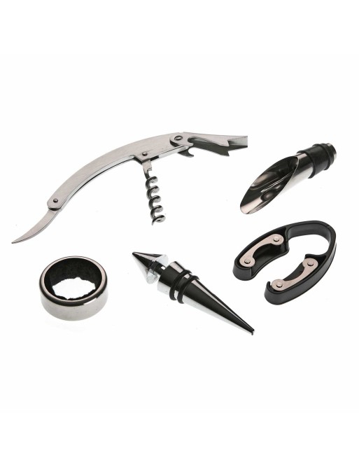 SET BOUTEILLE VIN 5 USTENSILES