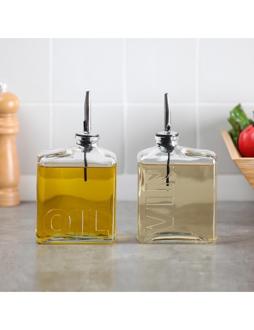 SET ACEITERA Y VINAGRERA DE CRISTAL 450ML SET ACEITERA Y VINAGRERA DE CRISTAL 450ML
