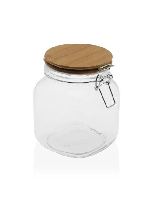 GLASS JAR WITH BAMBOO LID 1000 ml GLASS JAR WITH BAMBOO LID 1000 ml