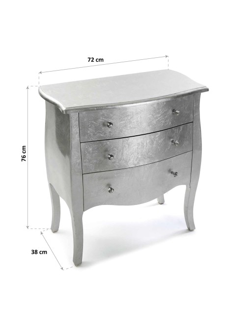 COMMODE À 2 TIROIRS. MODÈLE EROS (76x38x72 CM)