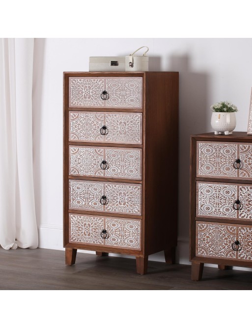 COMMODE 5 TIROIRS. MODÈLE GUIDO