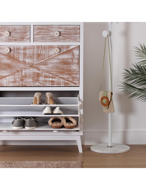 WHITE COAT RACK. MODEL 54