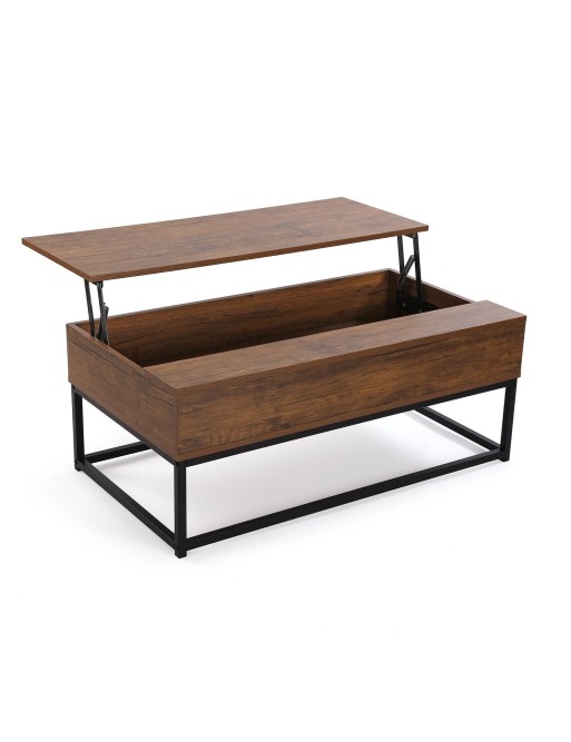 TABLE BASSE PIABLE. COULEUR BRUN FONCÉ. MODÈLE SOLA