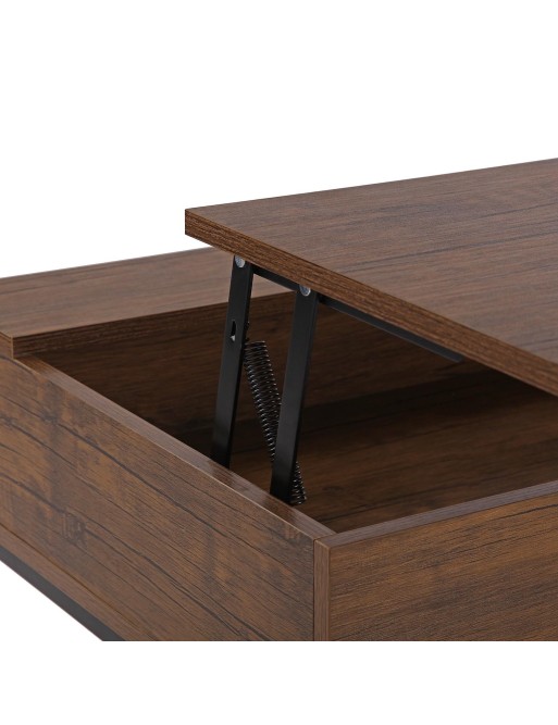 TABLE BASSE PIABLE. COULEUR BRUN FONCÉ. MODÈLE SOLA