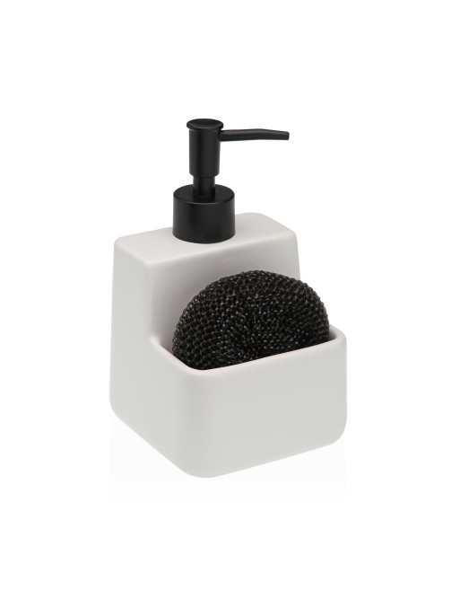 DISPENSER WITH SCOURING PAD IN WHITE DISPENSER WITH SCOURING PAD IN WHITE