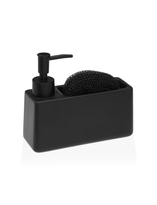 ESTROPAJERO Y JABONERA EN COLOR NEGRO MODELO BEA ESTROPAJERO Y JABONERA EN COLOR NEGRO MODELO BEA