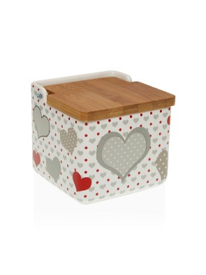 SALZSTREUER MIT BAMBUSDECKEL MODELL MIMES