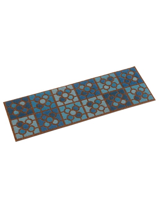 BILBAO BLUE TILE MODEL DOORMAT OR RUG 25X75 cm