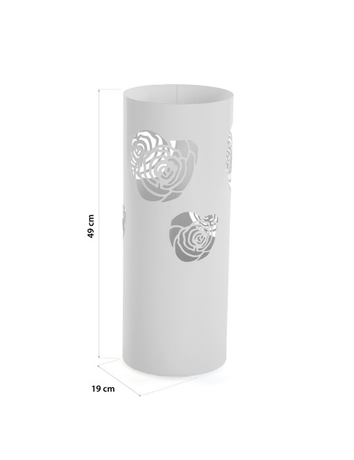 WEISSER BLUMENSCHIRMSTÄNDER. MODELL 89