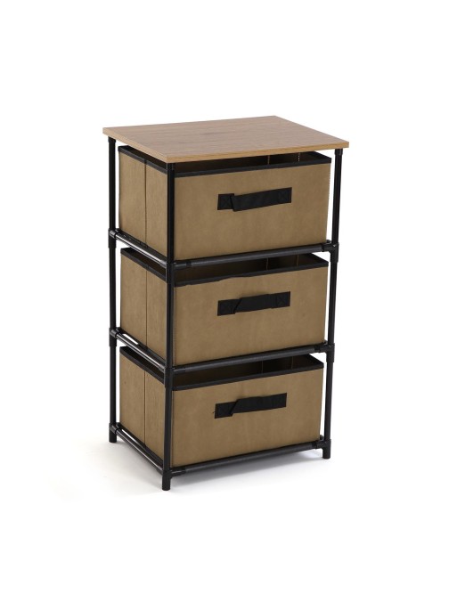 BEIGE CHEST OF DRAWERS WITH 3 DRAWERS BEIGE CHEST OF DRAWERS WITH 3 DRAWERS