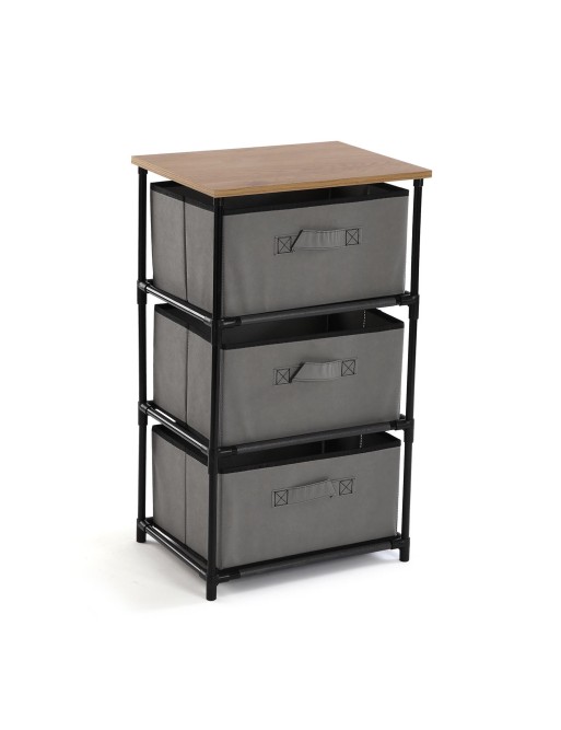 COMMODE AVEC 3 TIROIRS EN GRIS CLAIR COMMODE AVEC 3 TIROIRS EN GRIS CLAIR