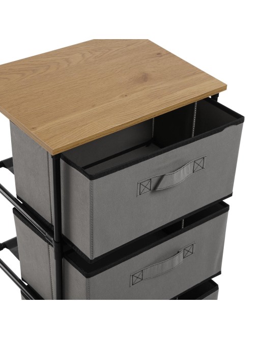 CHEST OF DRAWERS WITH 4 DRAWERS LIGHT GREY MODEL JENNY