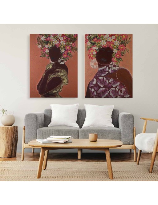 WANDBILD MODELL FRAU UND ROSA BLUMEN WANDBILD MODELL FRAU UND ROSA BLUMEN