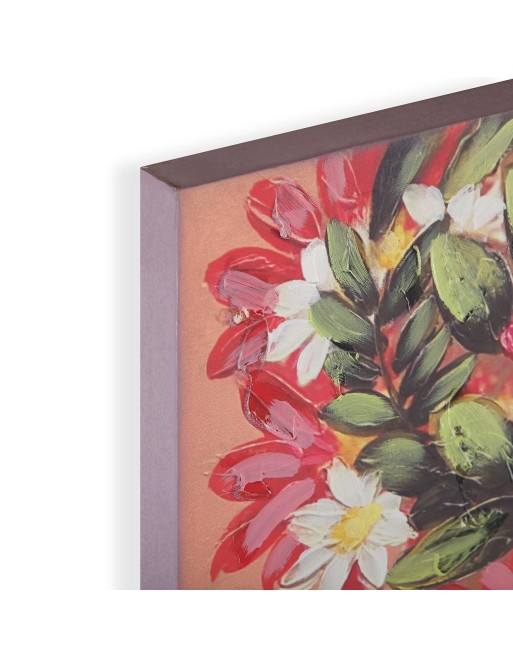 CUADRO DE PARED MODELO MUJER Y FLORES ROSAS