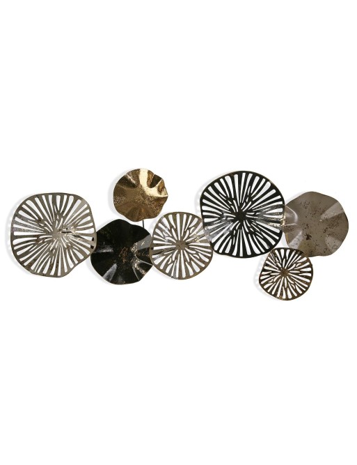 CUADRO METALICO MODELO CIRCULOS DORADOS