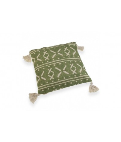 SQUARE CUSHION WITH GREEN...