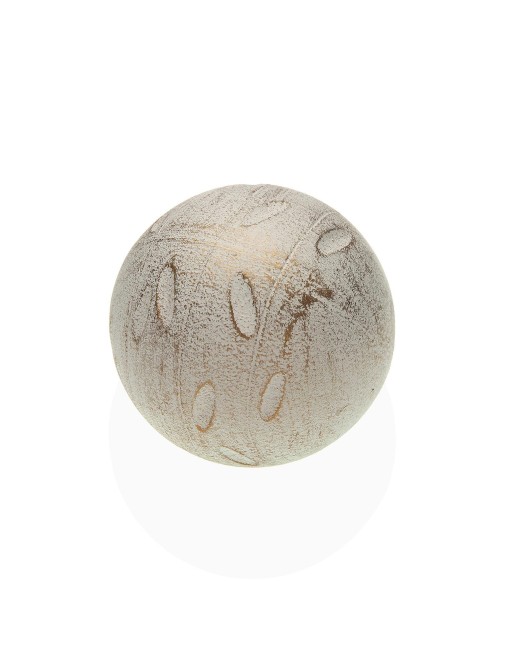 DECORATIVE SPHERE FIGURE IN WHITE/GOLD COLOR