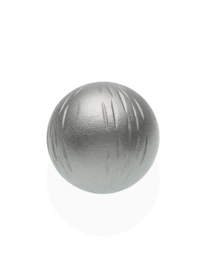 FIGURE DÉCORATIVE EN FORME DE SPHÈRE ARGENTÉE