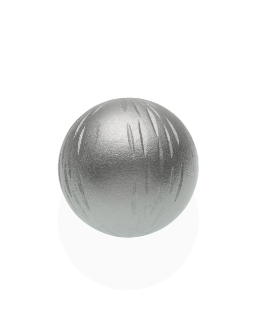 DECORATIVE SILVER SPHERE FIGURE