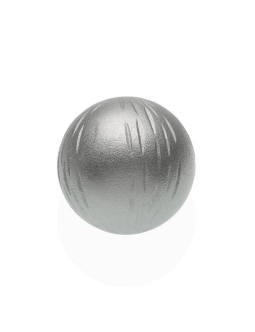 FIGURA DE ESFERA DECORATIVA COLOR PLATA